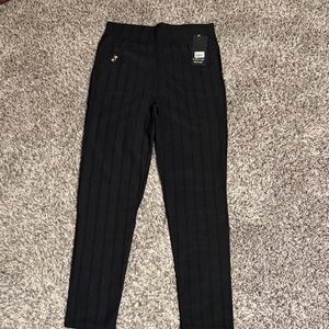 Black Pinstripe Pants